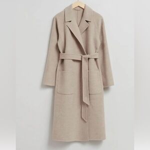 & Other Stories Patch Pocket Wool Coat